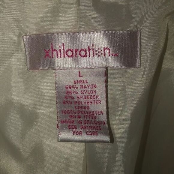 Xhilaration mss  suit jacket size L pastel colors striped - Picture 4 of 6